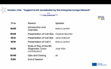 Watch Now: EEN2EIC Info Session Recording Available!