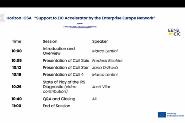 Watch Now: EEN2EIC Info Session Recording Available! Watch Now: EEN2EIC Info Session Recording Available!
