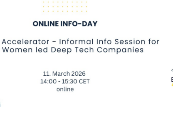 EIC Accelerator for Women-Led Deep Tech Companies: Online Info Session on March 11